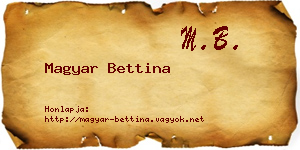 Magyar Bettina névjegykártya