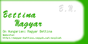 bettina magyar business card